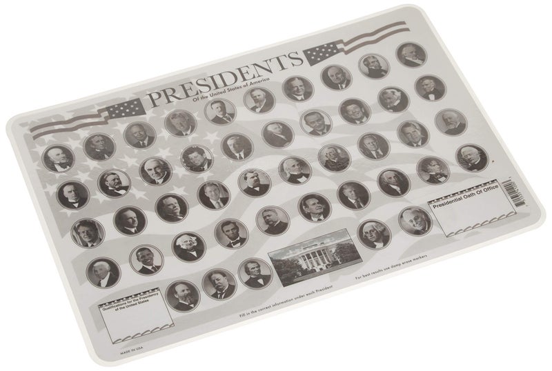 Painless Learning Presidents Placemat Black 23 x 19 x 10 inches - Image 4
